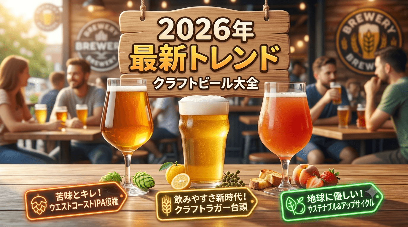 【2026年最新】クラフトビールのトレンド徹底解説!次に流行るスタイルと業界の裏側まで